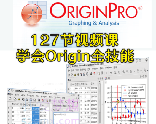 【Origin课程】127节视频课学会Origin全技能