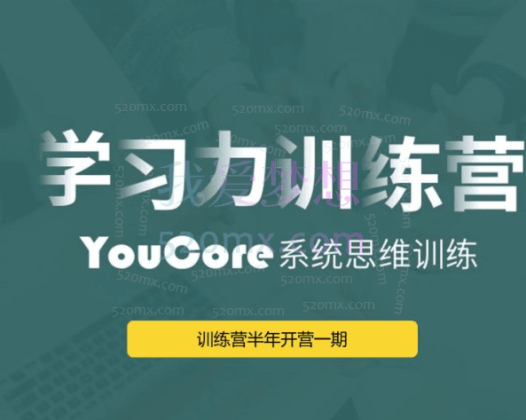 YouCore职场学习力训练营，打造个人知识体系、快速学会职场技能、轻松跨领域转行。价值1980元