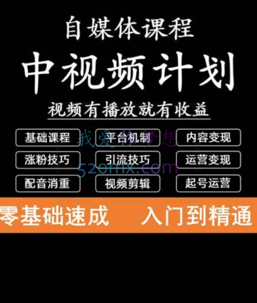 中视频课程分享