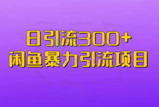 日引流300+闲鱼暴力引流项目