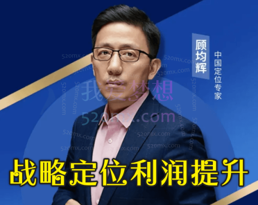 顾均辉:战略定位利润提升