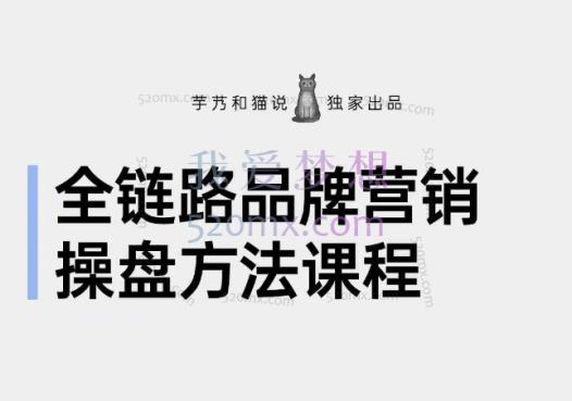 品牌营销全链路操盘方法