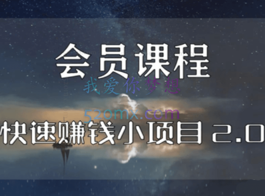 麒士团队：快速赚钱小项目2.0