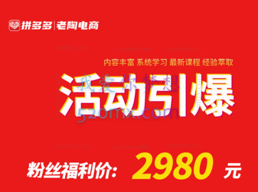 老陶电商:活动引爆 – 系统化课程