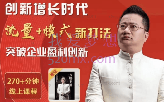 王冲老师流量+团队+模式商业模式实战课