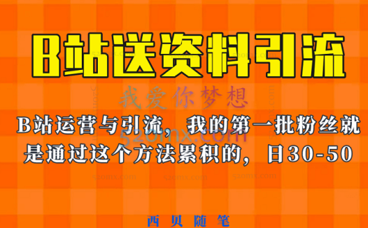 西贝随笔:B站运营与引流