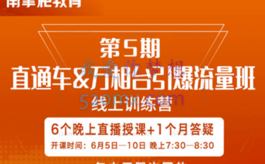 南掌柜王凯第5期 直通车&万相台引爆流量班