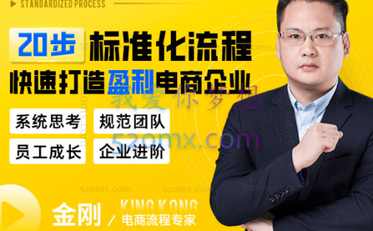 玺承云课堂:20步标准化流程,快速打造盈利电商企业