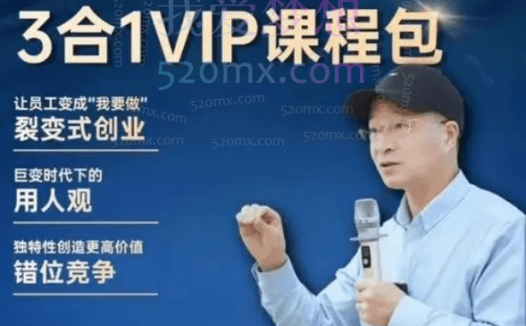 楼仲平《用人观》《错位竞争》《自主制创业》VIP课程三合一