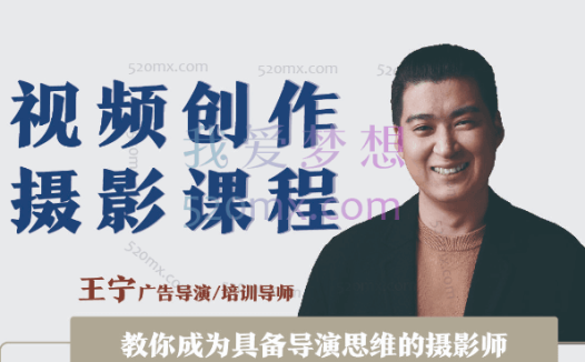 王宁：视频创作-拍摄课程(导演思维+拍摄技巧+拉片解析+职业发展建议)