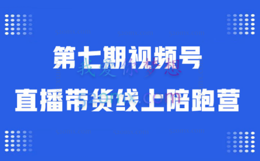 盗坤:第七期视频号直播带货线上陪跑营