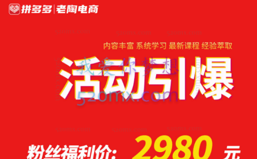 老陶电商：活动引爆 – 系统化课程