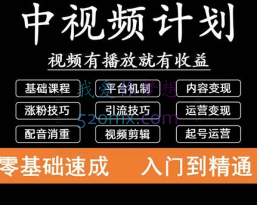 中视频课程分享