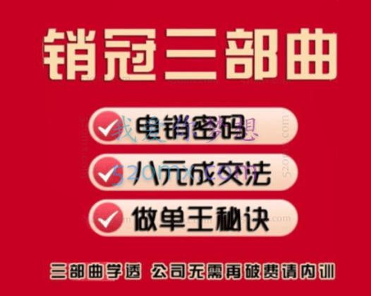 西哥销冠三部曲-打造销冠团队培训全案-实战销售技巧系列