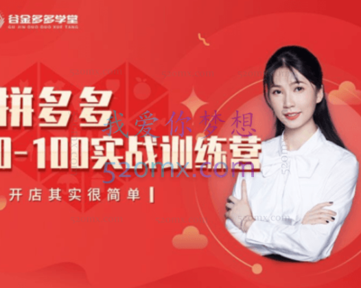 鑫老板谷金学堂【拼多多0-100实战训练营】半年会员