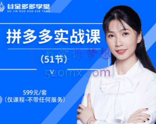 鑫老板谷金学堂拼多多运营实操合集