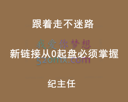 发宝电商纪主任【跟着走不迷路】 新链接从0起盘必须掌握