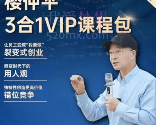 楼仲平《用人观》《错位竞争》《自主制创业》VIP课程三合一