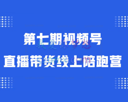 盗坤：第七期视频号直播带货线上陪跑营