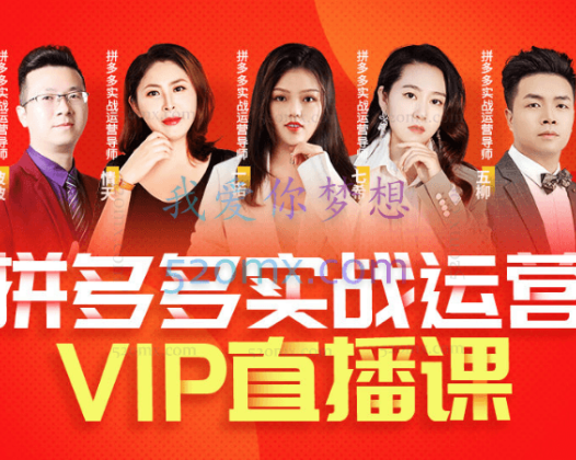 推易电商：2023年8月份拼多多精细化运营线上直播课