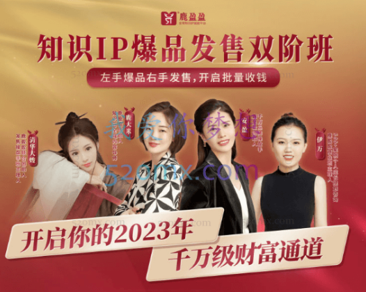 鹿盈盈，知识IP双阶班——发售密训课