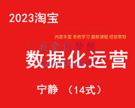 宁静：2023淘宝数据化运营14式