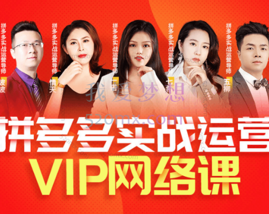 推易网红电商：拼多多VIP全套直播课程2023年6月