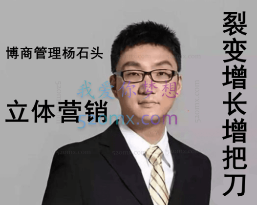 博商管理杨石头：立体营销——裂变增长七把刀