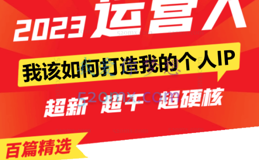 如何打造个人IP这是一堂思维逻辑课“我该如何打造我的个人IP？”