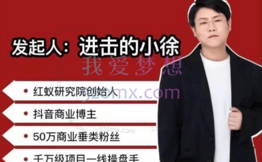 红蚁社群:【48节落地系统课程+2000人高端社群】