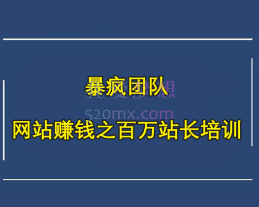 倪叶明:网站赚钱之百万站长培训