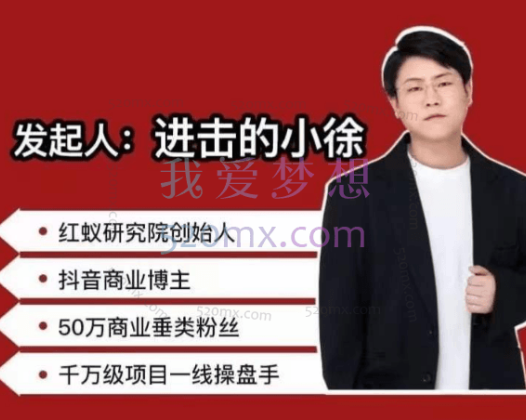 红蚁社群:【48节落地系统课程+2000人高端社群】