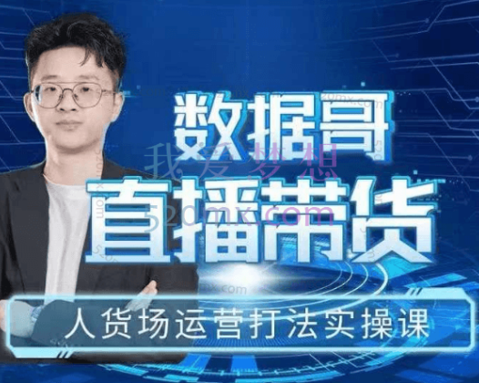 数据哥直播带货人货场运营打法实操课