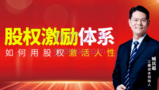 臧其超:股权激励体系(爆款视频课)