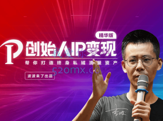 波波来了-《创始人IP变现》精华版