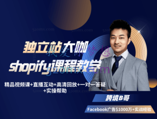 跨境B哥:独立站运营+Facebook广告投放课