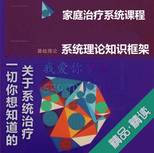 家庭治疗系统课程：系统理论知识框架+专业实务操作技能