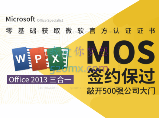 微软MOS认证大师级签约保过班