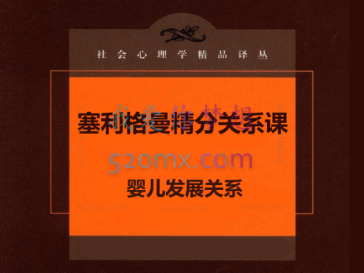 南希、奥格登、瓦林三位大师推荐【塞利格曼】关系—发展模型,包括临床治疗和婴儿期的关系与情绪 关系精分课 【视频+文字稿】