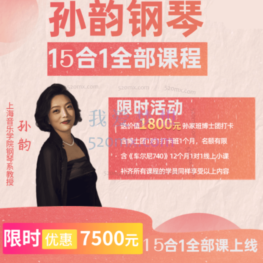 孙韵钢琴教学合集全部课程