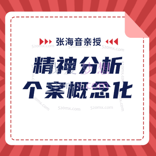 张海音：精神分析个案概念化地面课程现场录音