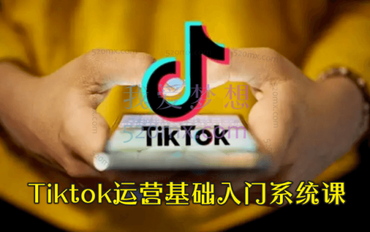 Tiktok运营基础入门系统课，实操进阶课程