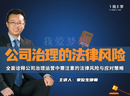 宋俊生《公司治理的法律风险》