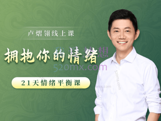 卢熠翎：拥抱情绪正能量21天情绪平衡清理训练营全套课程资料音频+资料