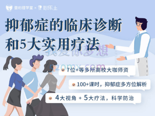 【重磅上线】抑郁症的临床诊断和5大实用疗法