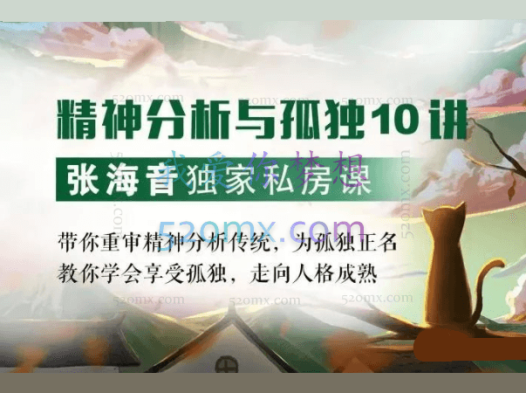 张海音私房课：为孤独正名走向人格成熟，精神分析与孤独10讲