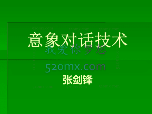 张剑锋:意象对话培训