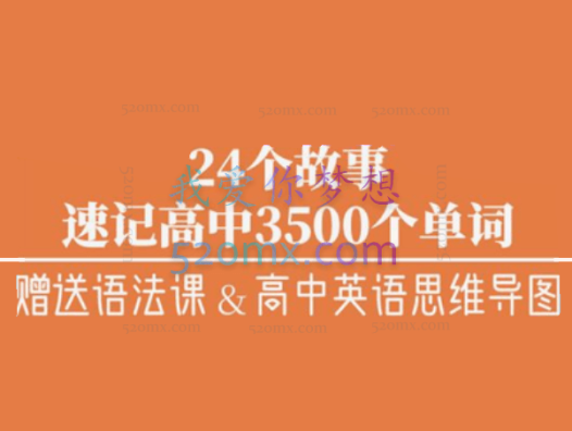 奇速英语24个故事串记高中3500单词全文48讲