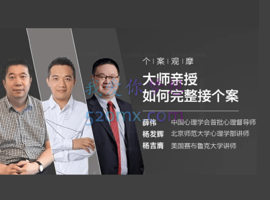 个案观摩：大师亲授如何完整接个案 Mark Yang 薛伟 杨发辉