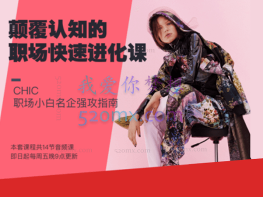 CHIC颠覆认知的职场快速进化课,职场小白名企强攻指南